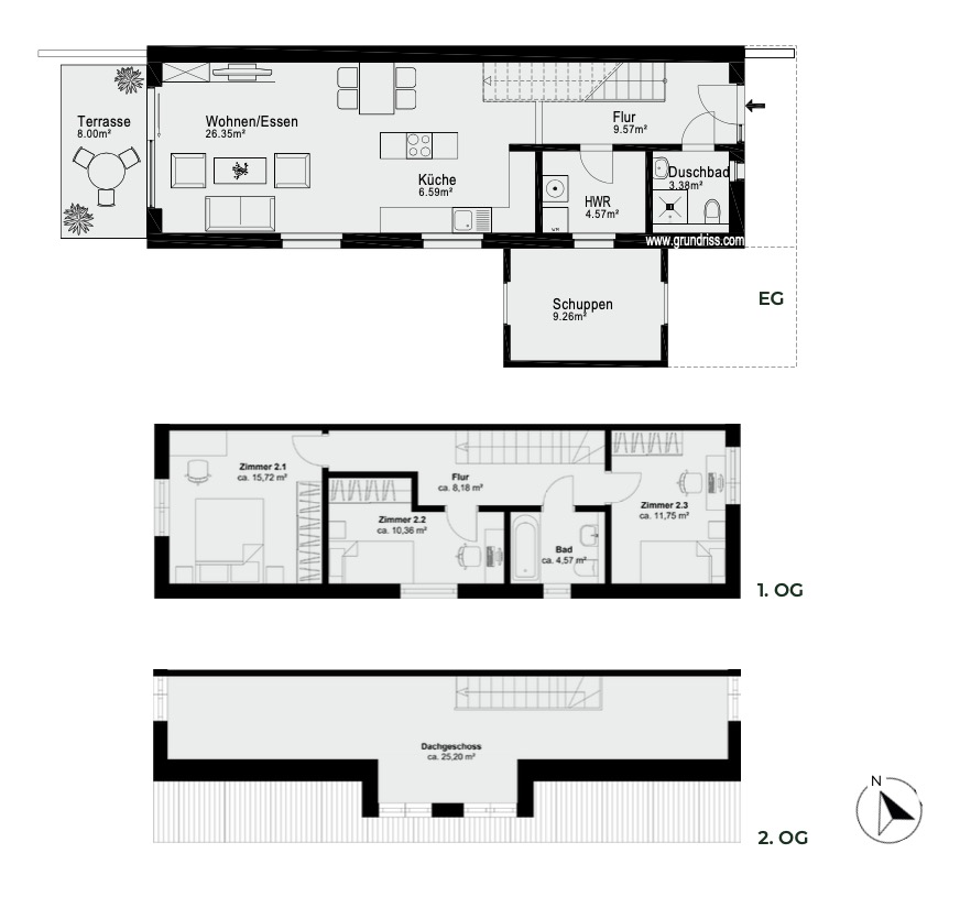 Grundriss Wohnung 1