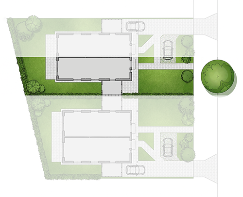Frontansicht Wohnung 3